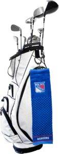 New York Rangers Embroidered Golf Towel, Checkered Design, Embroidered Logo