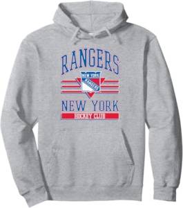 New York Rangers Hockey Gray Officially Licensed Hoodie