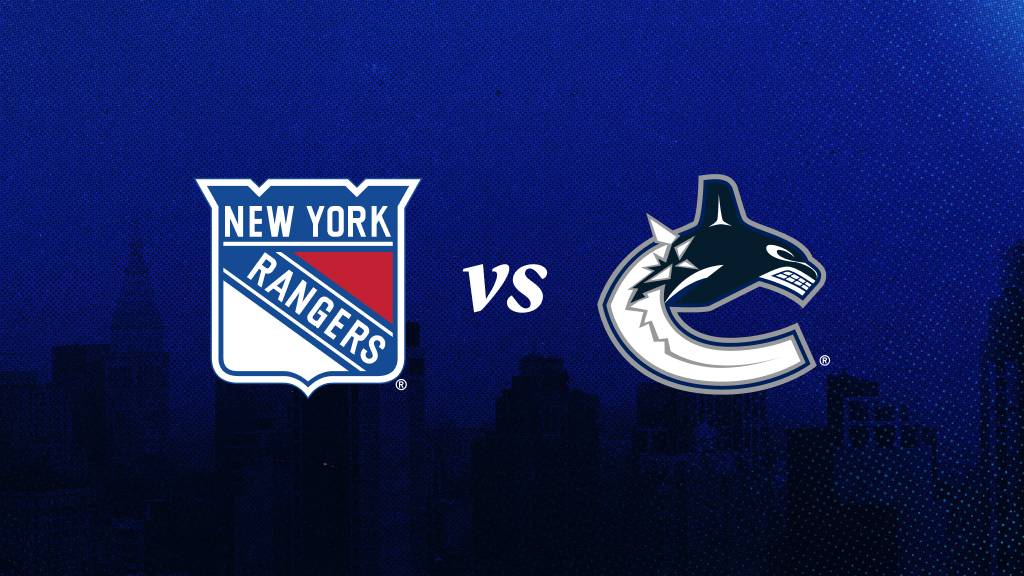 Rangers Look to Rebound at Home Against Struggling Canucks